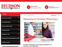 Tablet Screenshot of hudsonrx.com